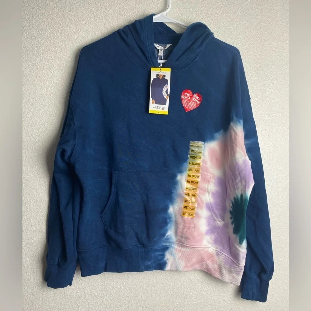 Wildfox Tie-Dye Lightweight Hoodie, New with tags,  Medium - Picture 3 of 11